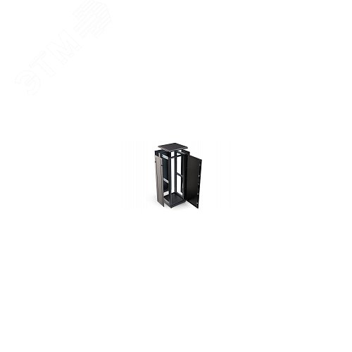 Шкаф телекоммуникационный напольный 33U 600x800 ШТ-НП-М-33U-600-800-М-Ч, передняя дверь металл, черный