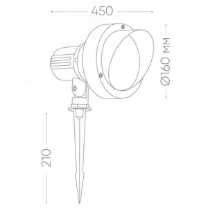 Светильник светодиодный тротуарный ДТУ-12w 6400К IP65