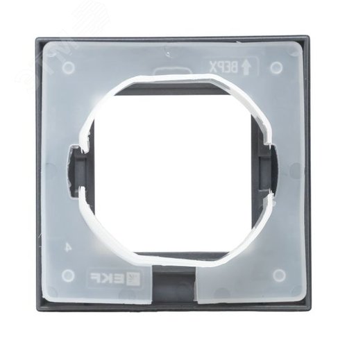 Рамка 1-местная IP44 графит. пластик Эпика EKF