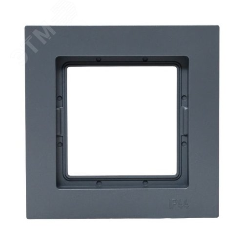 Рамка 1-местная IP44 графит. пластик Эпика EKF