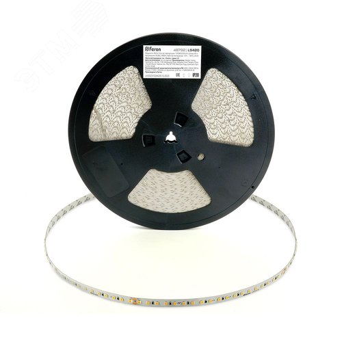 Лента светодиодная 8Вт/м 48В 4000К IP20 120LED/м LS420 стабилизированная