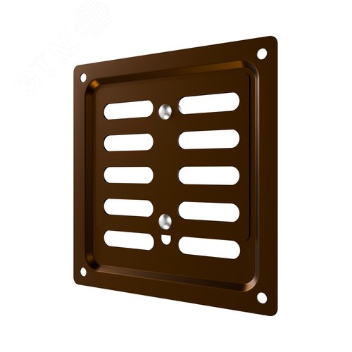 Решетка вентиляционная MER регулируемая 100x100 окраш.сталь Metallic brown