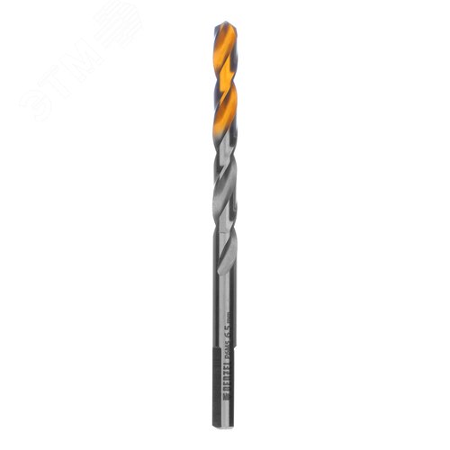 Сверло спиральное по металлу 6,5 x 100мм, Р6М5, Golden Tip