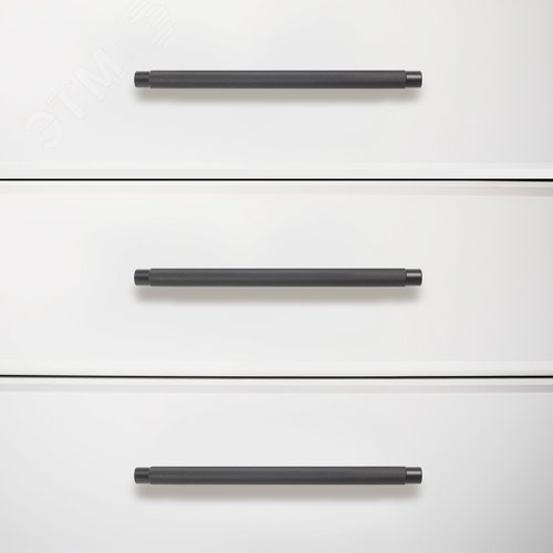 Ручка-скоба мебельная StahlBuro AP2308-128 2шт., BL матовый черный