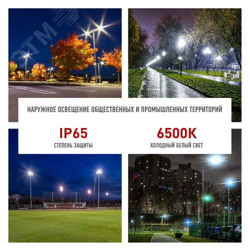 Прожектор светодиодный ДО-200 Вт 20000 Лм 6500K IP65 LPR-063-0-65K-200 PRO