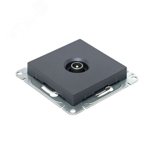 Механизм розетки TV оконечная графит Эпика EKF