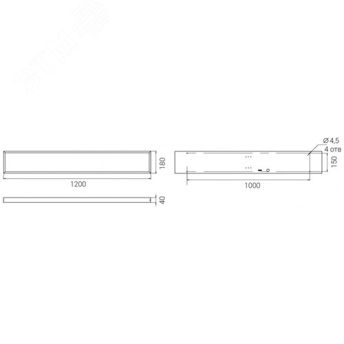 Светильник светодиодный NPO 28/3000 opal 3000лм 28Вт 4000K IP40 0.95PF 80Ra Кп<1