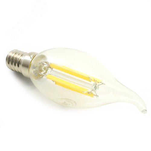 Лампа светодиодная LED 8вт Е14 дневной свеча на ветру FILAMENT .PRO