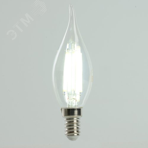 Лампа светодиодная LED 8вт Е14 дневной свеча на ветру FILAMENT .PRO