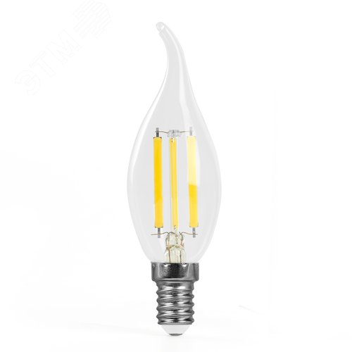 Лампа светодиодная LED 8вт Е14 дневной свеча на ветру FILAMENT .PRO