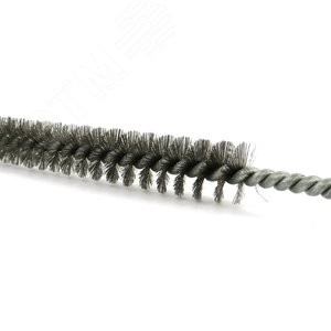 Щетка ерш Д15x100x300 с хв-м + кольцо, ворс гофр нерж сталь 0,15 очистка отверстий из сплавов цветных металлов, латуни, меди, прочистки трубок, шлангов, котлов, теплообменников (14-062)