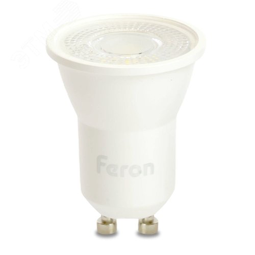 Лампа светодиодная LED 5вт 230в GU10 белый с линзой 38 град