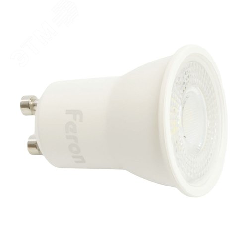 Лампа светодиодная LED 5вт 230в GU10 белый с линзой 38 град