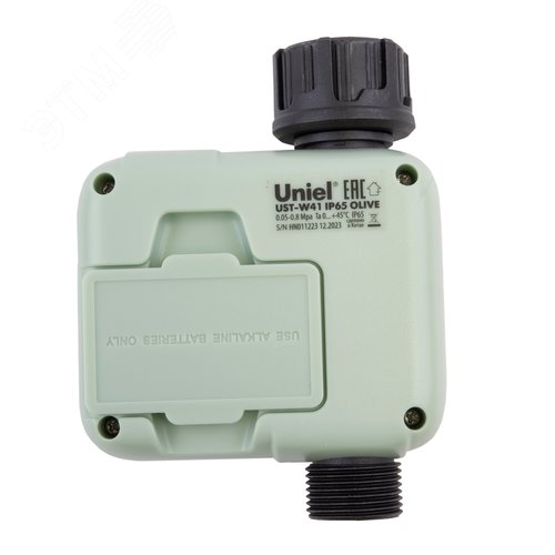 Таймер для автоматического полива UST-W41 IP65 OLIVE 1 канал. Корпус оливковый. ТМ Uniel