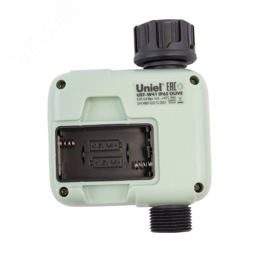 Таймер для автоматического полива UST-W41 IP65 OLIVE 1 канал. Корпус оливковый. ТМ Uniel