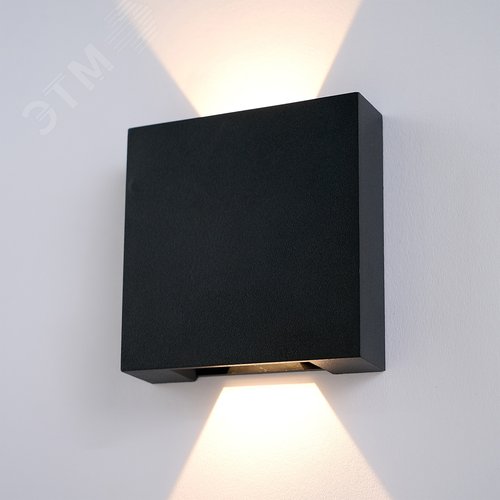 Светильник ULU-P33B-4W/4000K IP65 BLACK светодиодный уличный. Архитектурный накладной. Белый свет (4000K). Корпус черный