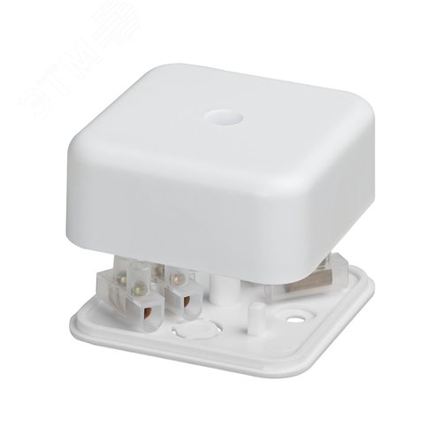 Коробка распаячная КР 50х50х20 ОП с клем. колодкой белая IP40 TDM