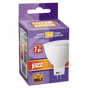 Лампа светодиодная LED 7Вт GU5.3 230V/50Hz теплый SP