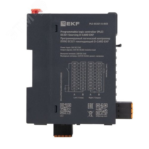 Программируемый логический контроллер (ПЛК) EC321 токоподающий D-CARD