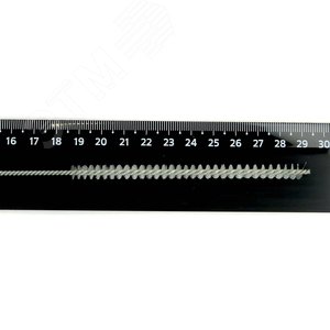 Щетка ерш Д6x100x300 с хв-м + кольцо, ворс нейлон 0,15 очистка котлов теплообменников дымоходов труб отверстий (14-153)
