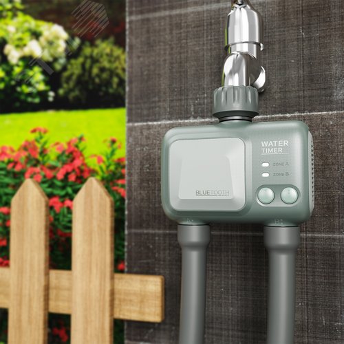 Умный таймер UST-A400 2C/WF IP65 GATEWAY OLIVE Wi-Fi+Bluetooth для автоматического полива. 2 канала. Шлюз в/к. ТМ Uniel