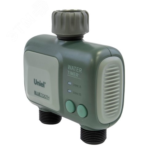 Умный таймер UST-A400 2C/WF IP65 GATEWAY OLIVE Wi-Fi+Bluetooth для автоматического полива. 2 канала. Шлюз в/к. ТМ Uniel