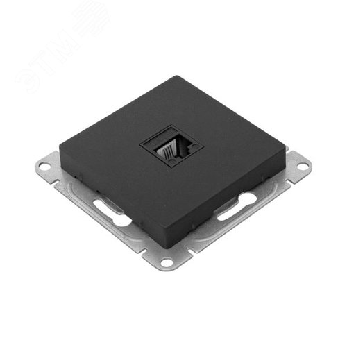 Эпика Механизм розетки RJ11 черный EKF