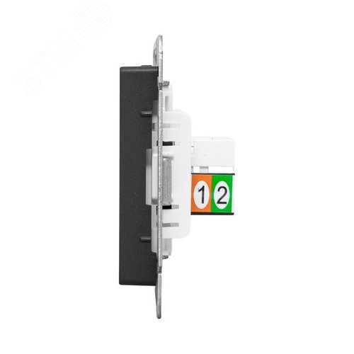 Эпика Механизм розетки RJ11 черный EKF