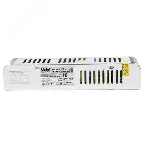 Блок питания 150Вт 12В Металлический корпус UET-VAS-150A20 12V IP20