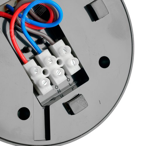 Датчик движения ИК потолочный 1200w 360 градусов 6м IP20 черный