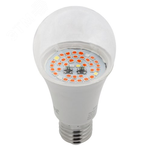 Фитолампа светодиодная для растений полного спектра LED 20 Вт ФИТО A65-20W-PFR-E27-GR GREEN LINE