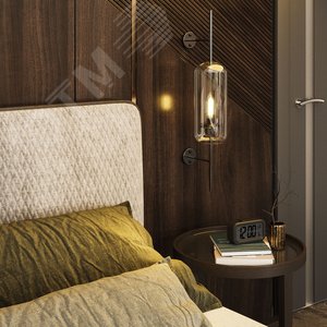 Лампа светодиодная филаментная LED 4.5 Вт 400 лм 2700К свеча теплый E14 AC 220В прозрачная колба Basic
