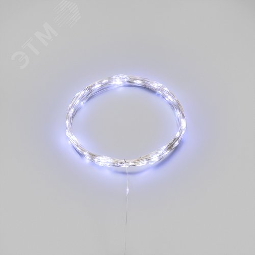 Гирлянда светодиодная Роса 10м 100 LED БЕЛЫЙ IP20 3хАА (в комплект не входят)