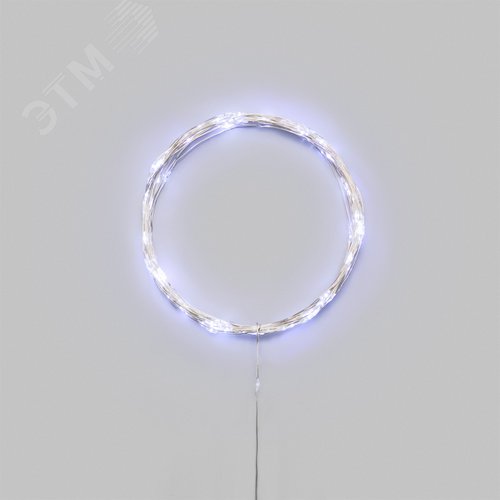 Гирлянда светодиодная Роса 10м 100 LED БЕЛЫЙ IP20 3хАА (в комплект не входят)