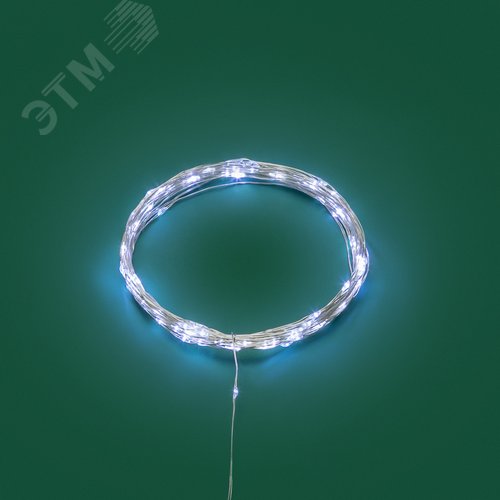 Гирлянда светодиодная Роса 10м 100 LED БЕЛЫЙ IP20 3хАА (в комплект не входят)