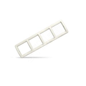 Рамка 4 поста Валери слоновая кость (ivory)