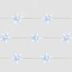 Гирлянда линейная Звездочки LED 5000К 1.8м USB