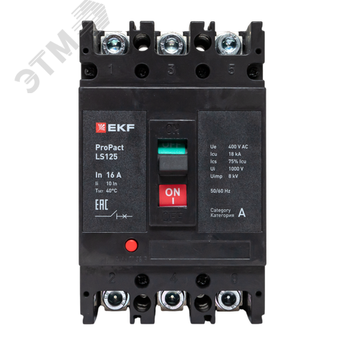 LS125 18кА 3P 16А ProPact EKF