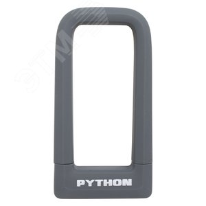 Замок навесной АВАНГАРД PYTHON 626 GREY силикон с креплением на раму всепогодный
