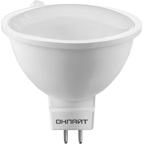 Лампа светодиодная 10 Вт ОLL-MR16-10-230-4K-GU5.3-PACK5 упаковка 5шт