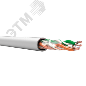 TechnoLAN U/UTP Cat 5e PVC 2х2х0.52 ТУ 3574-019-53930360-2014 серый