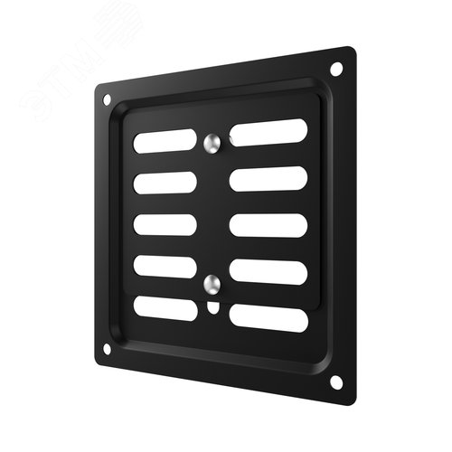 Решетка вентиляционная MER регулируемая 150x150 окраш.сталь Black