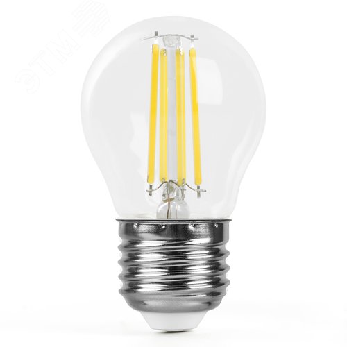 Лампа светодиодная LED 6вт Е27 дневной шар FILAMENT .PRO