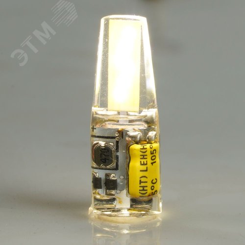 Лампа светодиодная LED 3вт 12в G4 белый капсульная