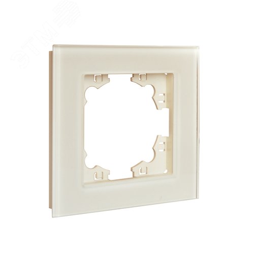 Афина рамка стеклянная одноместная, слоновая кость (ivory) (еврослот)
