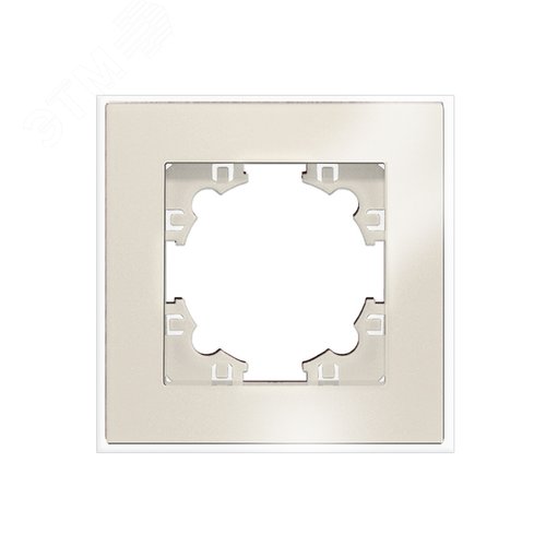 Афина рамка стеклянная одноместная, слоновая кость (ivory) (еврослот)