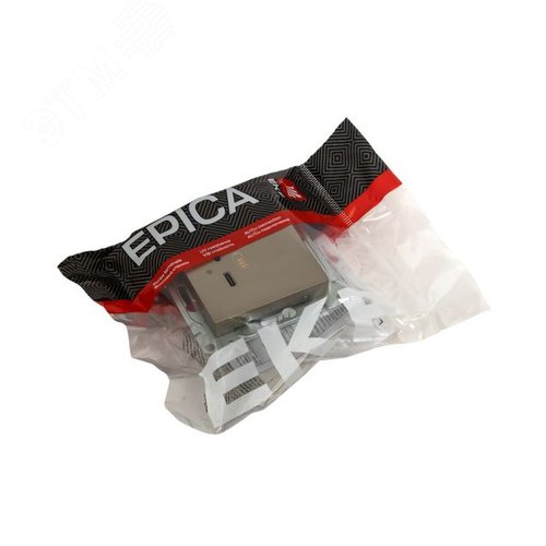 Механизм розетки USB-C - 2шт шампань Эпика EKF