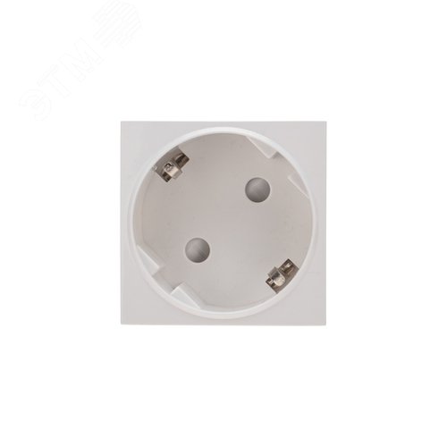 Розетка электрическая 45x45, CEE 7/4, 2K+3, 16A, белая