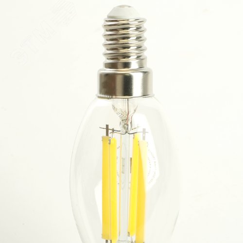 Лампа светодиодная LED 6вт Е14 дневной свеча на ветру FILAMENT .PRO