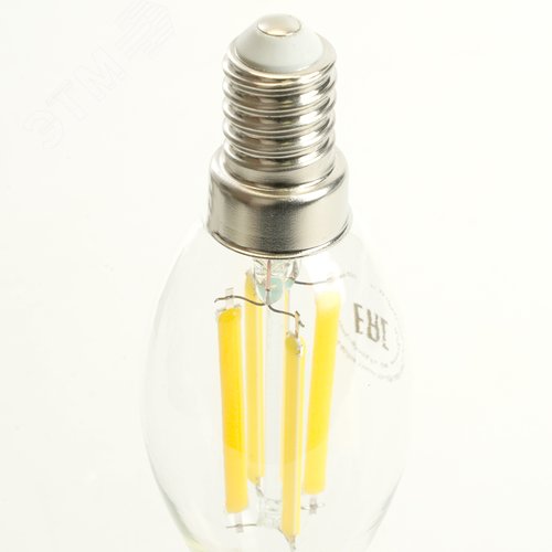 Лампа светодиодная LED 6вт Е14 дневной свеча на ветру FILAMENT .PRO
